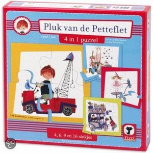 Pluk van de Petteflet 4 in 1 puzzel