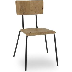 RoomForTheNew stoel m3 - eetkamer stoel - kantinestoel - stoel - chair - stoelen - eetkamer stoelen - kantine stoelen - bruine stoel - stoel bruin