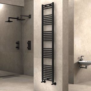 HAITI 400 x 1800 Zwart designradiator badkamer radiator radiatoren