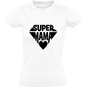 Super mama schild Dames T-shirt - moederdag - lief - mama - moeder - oma - grappig - cadeau