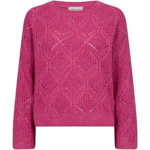 Freequent Trui Fqjazz Pullover 203053 Raspberry Rose Melange Dames Maat - XL