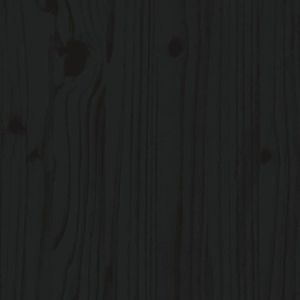 vidaXL-Bedframe-met-hoofdbord-massief-hout-zwart-160x200-cm