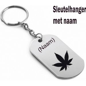 Akyol - Drugs Sleutelhanger - Gegraveerde sleutelhanger - Weed - Grinder - Wiet - Cannabis - Cadeau - Gegrafeerde sleutelhanger - Gepersonaliseerd - Accessoires - 5 x 3 CM - Sleutelhanger met naam
