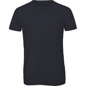 T-shirt Heren M B&C Ronde hals Korte mouw Navy 50% Polyester, 25% Katoen, 25% Viscose