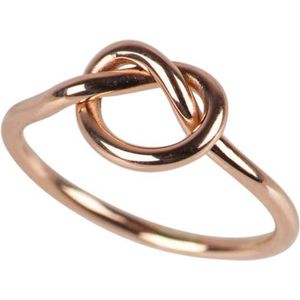 Fate Jewellery Ring FJ164 - Love Knot - 925 Zilver, rosé verguld - 16mm
