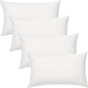 Set van 4 stuks - Binnenkussen 30x50 cm | Vulkussen - 300 gram | Kussenvulling Veren / Eenden Dons