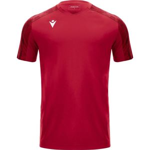Macron Gede Shirt Korte Mouw Heren - Rood / Donkerrood | Maat: S