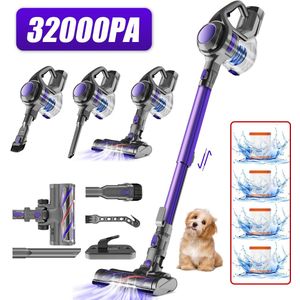 Steelstofzuiger-25000 Pa- 300W Steelstofzuiger Draadloos-2200 mAh Accu - 50 Minuten - 1,3 L Stofbak - voor Tapijten en Harde Vloere