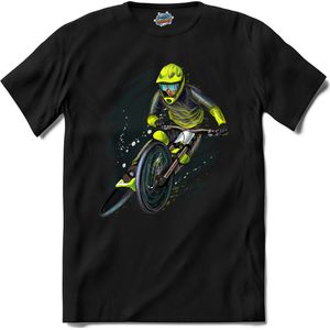 BMX Fiets Freestyle | Mountainbike sport kleding - T-Shirt - Unisex - Zwart - Maat M