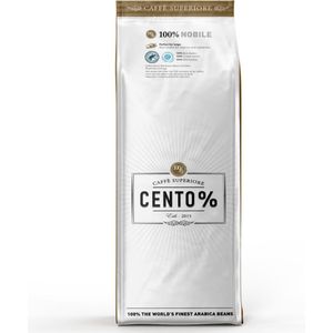 Cento% Nobile - Medium gebrande koffiebonen - 750 gram - Rainforest Alliance - 100% Arabica