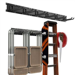 Unyqoos ® Flexibele en Ruimtebesparende Gereedschapshouder voor Wandmontage met Verstelbare Haken en Rails
