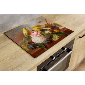 Inductiebeschermer - Yellow Birds - 77x59 cm - Inductiebeschermer - Inductie Afdekplaat Kookplaat - Inductie Mat - Anti-Slip - Keuken Decoratie - Keuken Accessoires