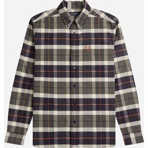 Fred Perry Brushed tartan shirt - field green