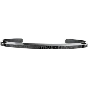 Zwarte bangle van roestvrij staal - Een tijdloze uitstraling - perfect valentijnscadeau