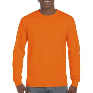 T-shirt met lange mouwen 'Ultra Cotton' Safety Orange - S