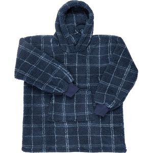 Mistral Home - HOODIE - hoodie plaid - teddy - one size - ruiten - blauw