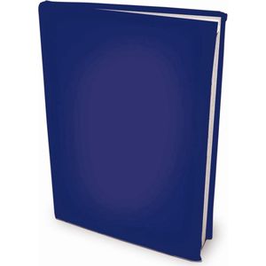 Rekbare boekenkaften A4 - Blauw - 6 stuks