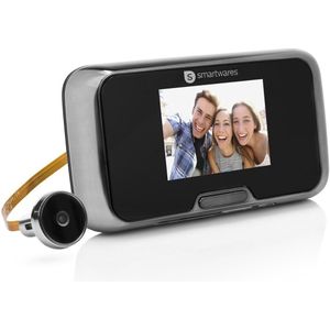 Smartwares Deurspion 10.018.27- Camera - Werkt op batterijen - 2,8” kleuren LCD scherm