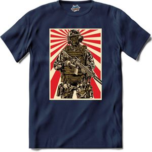 Tactical Hero | Airsoft - Paintball | leger sport kleding - T-Shirt - Unisex - Navy Blue - Maat S