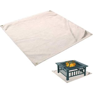 Vuurplaats Mat Hittebestendige Grillmat Vlamvertragende Beschermende Mat voor Vloer Patio Dek Gazon Outdoor Camping (Groot formaat: 100x100cm)