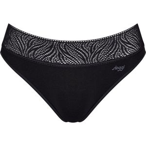 Sloggi 2-pack Menstruatie ondergoed - period pants tai light - XS - Zwart.