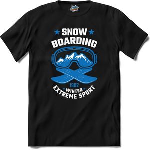 Snowboarden 1982 | Bier - Winter sport - T-Shirt - Unisex - Zwart - Maat S