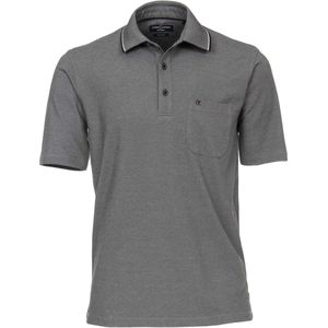 Casa Moda - Polo Donkergrijs - Regular-fit - Heren Poloshirt Maat 4XL