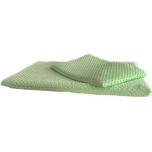 Chikko Quality - Fluffy Hondenkussen - Extra Soft - Groen met Bolletjes - 45 x 60cm