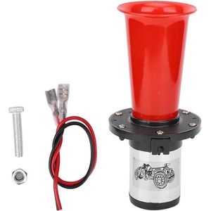 12V Vintage OOGA AHOOGA Klassieke Autohoorn - Model Antieke Oude Stijl - 110db - Rode OOGA Luchthoorn voor Schoolauto .