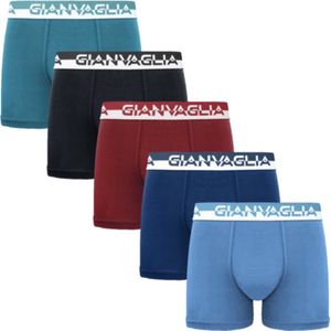 GIANVAGLIA® Deluxe 5-Pack GVG-5011 Heren Katoenen Boxershort L