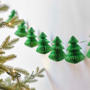 Ginger Ray - Ginger Ray - Slinger groene honeycomb kerstbomen - 2 meter