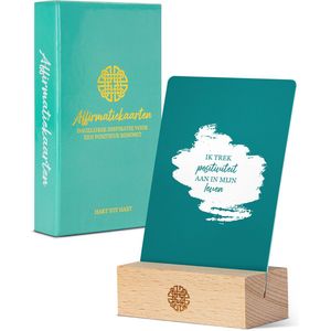 Affirmatiekaarten - 50 Kaarten - Inzichtkaarten - Met Kaarthouder