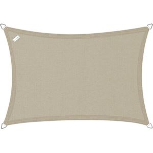 Buitenkado schaduwdoek rechthoek 2,5x3,5 m - HDPE/RVS - taupe