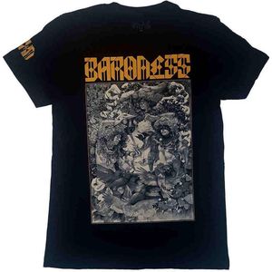 Baroness - Gold & Grey Dateback Heren T-shirt - 2XL - Zwart
