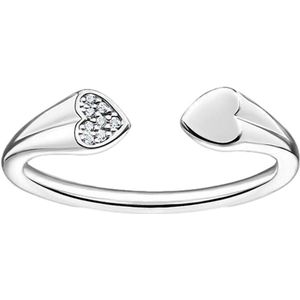 Thomas Sabo Dames Dames ring 925 sterling zilver sterling zilver Zirkonia 0,5 Zilver 32020609