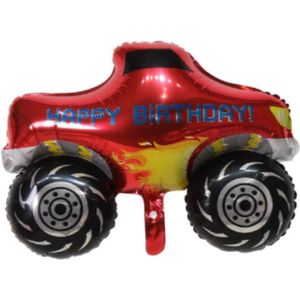 Monstertruck ballon - 53x68cm - Folie ballon - Helium - Leeg - Stoer - Ballonnen - Auto - Car - Auto ballon - Versiering - Thema feest - Verjaardag - Happy Birthday - Kinderfeest