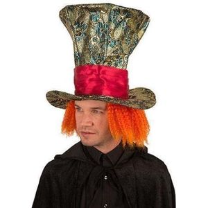 Hoed Mad Hatter met haar