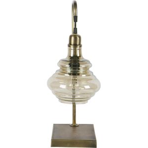BePureHome Obvious Tafellamp - Glas/Metaal - Antique Brass - 49x20x16