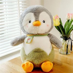 Pinguïn knuffeldier - schattig pluche cadeau voor meisjes, jongens en baby’s - groen 25 cm .