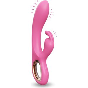 IVY LUX AELIA Speciale Rabbit Vibrator - Beste Vibrator voor Vrouwen voor G-spot en Clitoris Stimulatie - Watervast Ontwerp en Geschikt voor Beginners en Gevorderden ROZE 22 cm