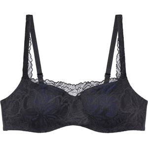 Triumph Body Make-Up Illusion Lace Balconette Dames Beha - Zwart - Maat 80E