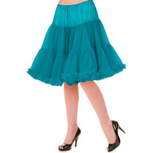 Banned Apparel supermooie Emerald groene petticoat rok dubbellaags Maat M/L