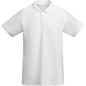 Heren ECO polo 'Prince' merk Roly 210 grm maat 3XL Wit