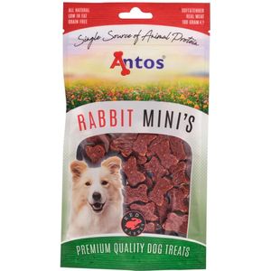 Real Meat Red Rabbit Mini’s Natural Konijnensnacks Hond Natuurlijke Hondensnack Konijn Glutenvrij