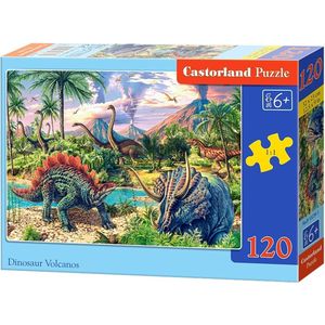 Castorland Legpuzzel Dinosaur Volcanos 120 Stukjes