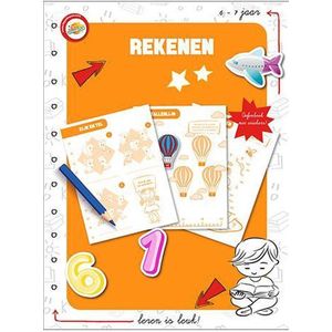 Toy Universe - Spelenderwijs leren - Educatief stickerboek - ''Rekenen'' - Leren rekenen - Kleurboek - Oefenboek met stickers - 6 - 7 jaar - Schoencadeautjes - Sinterklaas cadeau - Kerstcadeau