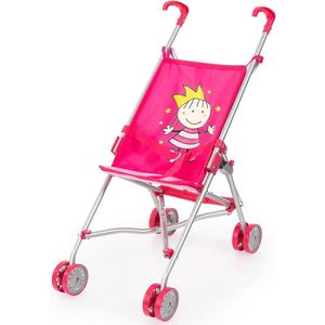 Opvouwbare poppenbuggy met vier dubbele wielen - 51 x 27 x 55 cm
