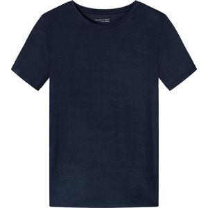 SCHIESSER Mix+Relax T-shirt - dames shirt korte mouwen modal blauw - Maat: 48