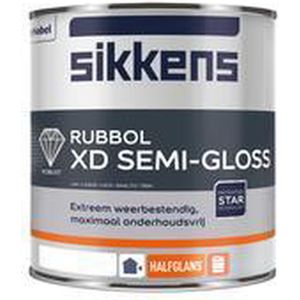 Sikkens Rubbol XD Semi-Gloss RAL5004 Zwartblauw 1 Liter