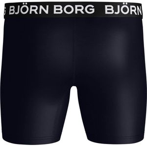 Björn Borg Performance boxers - microfiber heren boxers lange pijpen (1-pack) - blauw - Maat: XL